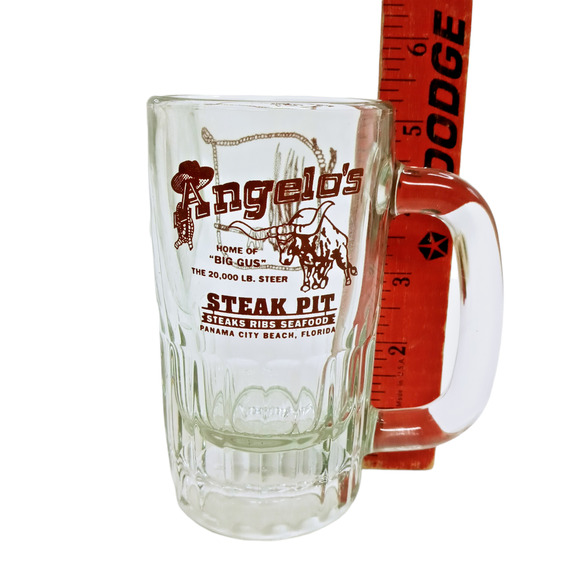 🍻🍺 Angelo’s Steak Pit Mug 🐂 Florida Souvenir Vintage Barware - Picture 5 of 9